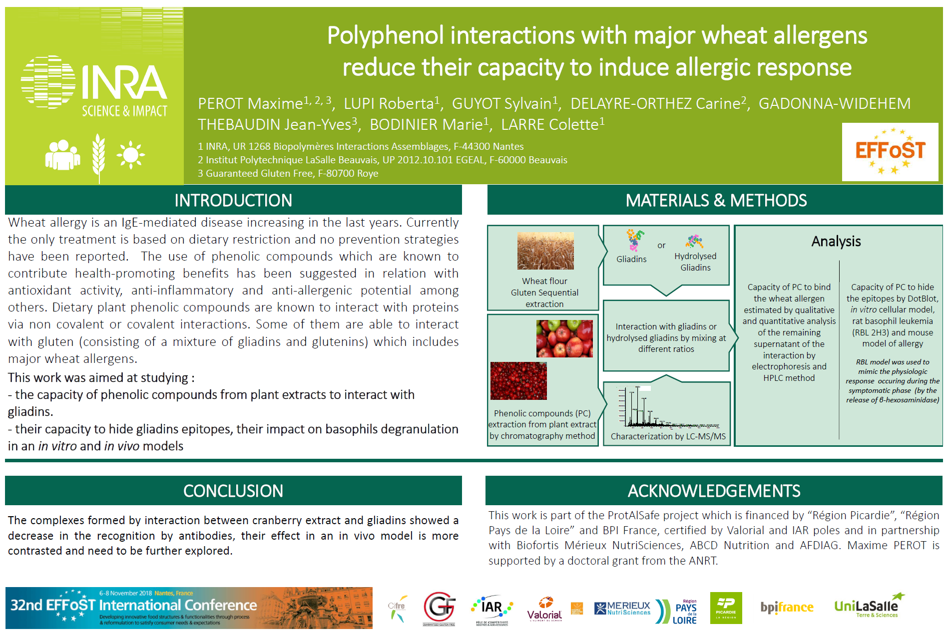 Polyphenol interactions with major wheat allergens reduce their capacity to induce allergic response